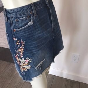 Abercrombie and Fitch , embroidered skirt .